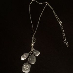 Precious Faith,Hope, Love charm necklace